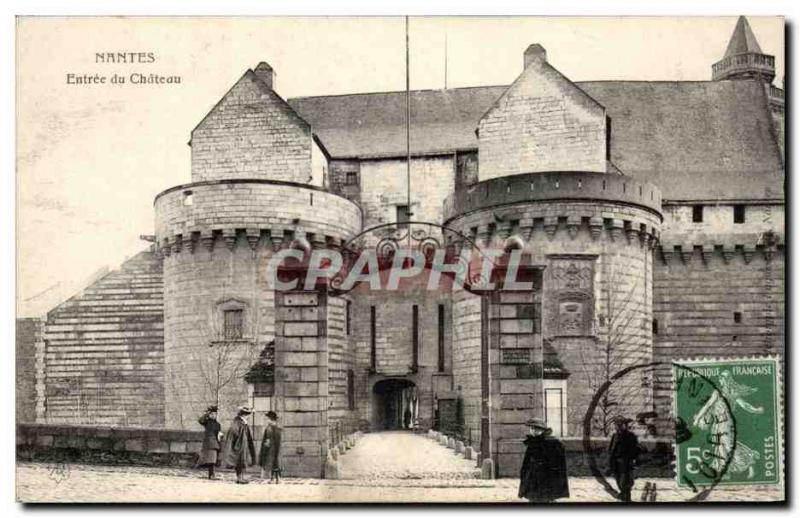 Nantes - Entree du Chateau - Old Postcard