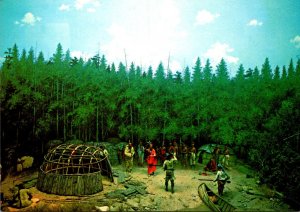 Michigan Mackinac Island Indian Dormitory Arrival Of The Fyr Traders Diorama ...