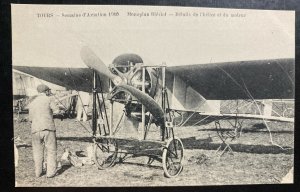 Mint France Real Picture Postcard Tours Aviation Week 1910 Bleriot Monoplane