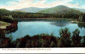 New York Adirondacks Early Morning On Mirror Lake