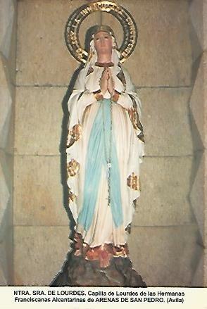 POSTAL 54534: Virgen de Lourdes. Arenas de San Pedro Avila