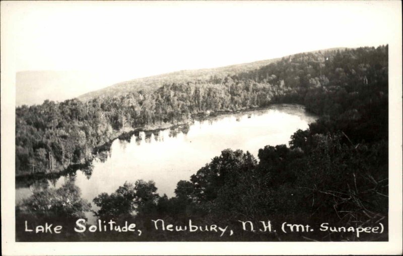 Newbury NH Lake Solitude Mt. Sunapee c1940 Real Photo Postcard