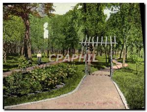 Old Postcard Scene In Island Park Fargo N D