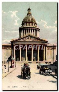 Old Postcard Paris Pantheon