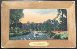 Postcard Used Creased “A Bit Of Nature by Sander” Flag/Boat MO LB