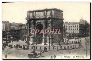 Old Postcard Marseille La Porte D & # 39Aix