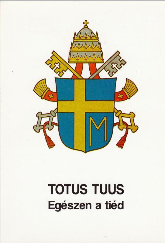 Pope John Paul Crest Blason Coat of arm TOTUS TUUS