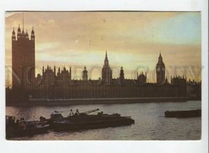 441052 Great Britain 1973 London parliament RPPC to Germany advertising