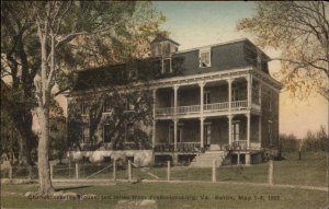 Fredericksburg Virginia VA Chancellorsville House Civil War Vintage Postcard