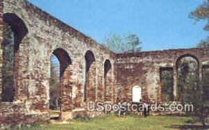 Ruins of Old St Philip's Church in Wilmington, North Carolina