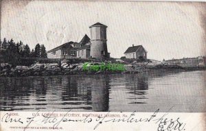 Postcard US Lobster Hatchery Boothbay Harbor ME Maine