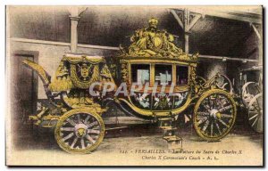 Old Postcard The Versailles Charles X Rite of Car