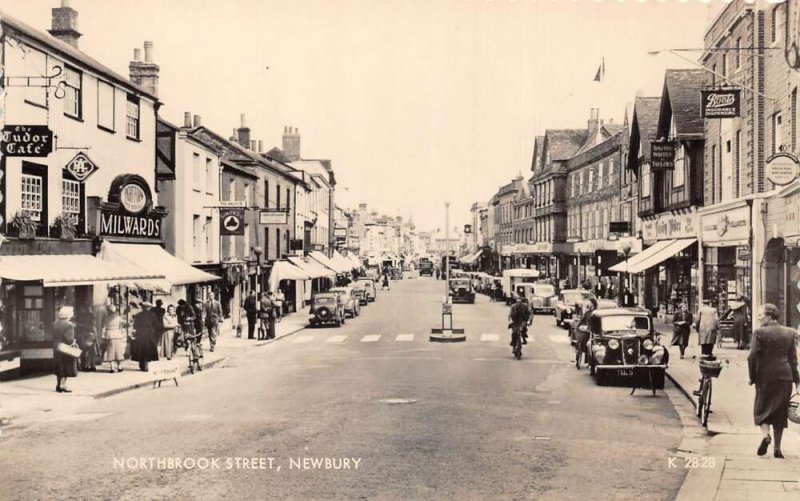 Newbury England Northbrook Street Real Photo Vintage Postcard AA86911