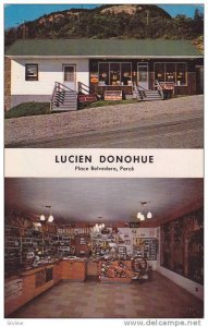 Gift Shop, Lucien Donohue , Place Belvedere . PERCE , Quebec , Canada , 40-60s