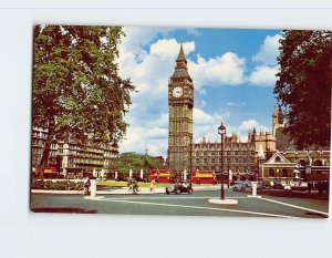 Postcard Big Ben and Parliament Square London England