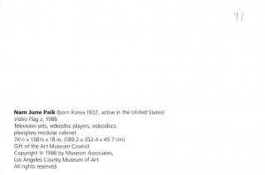 Nam June Paik, Television Sets  