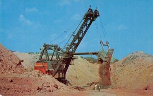 CADIZ COSHOCTON NEW LEXINGTON OHIO~STRIP MINE GIANT AT WORK~1960s POSTCARD