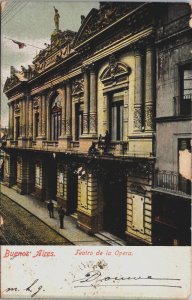 Argentina Buenos Aires Teatro de la Opera Vintage Postcard C131