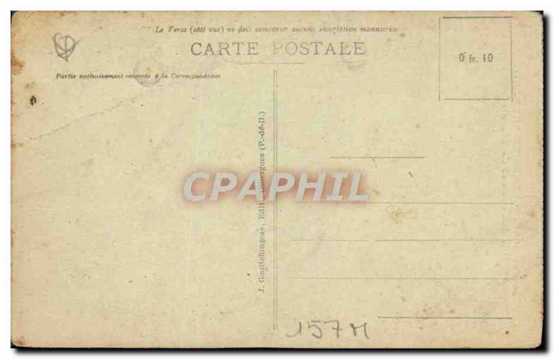 Old Postcard L & # 39Auvergne Clermont Ferrand Rue des Gras and Cathedrale