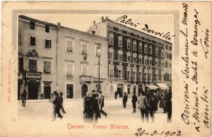PC CPA ITALY, CARRARA, PIAZZA ALBERICA, Vintage Postcard (B3732)