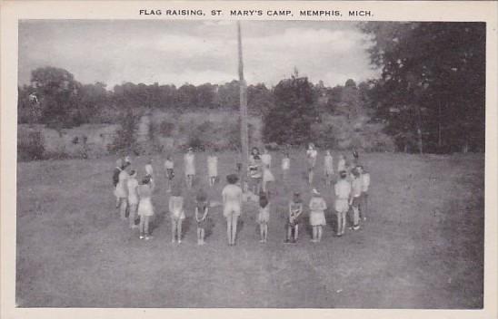 Michigan Memphis Flag Raising At St Mary's Camp