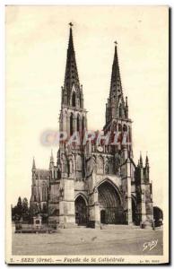 Old Postcard Sees Facade De La Cathedrale
