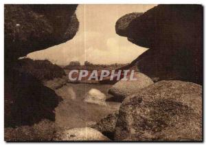 Old Postcard Tregastel Chasm