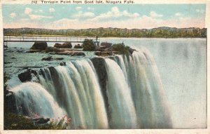 Vintage Postcard 1922 Terrapin Point from Goat Isle Niagara Falls New York NY