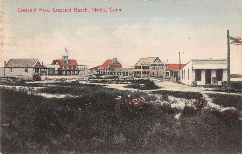 Niantic Connecticut Crescent Park Crescent Beach Vintage Postcard AA16340