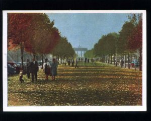 227481 GDR GERMANY BERLIN Brandenburg Gate russian postcard