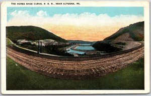 Cog Railway Train Going To Peru Along Mountain Countryside Real Photo Postcard