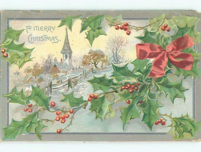 Divided-Back CHRISTMAS SCENE Great Postcard W9150