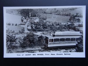 Isle of Man MANX ELECTRIC RAILWAY & LAXLEY c1950's RP Postcard by Ranscombe Ltd