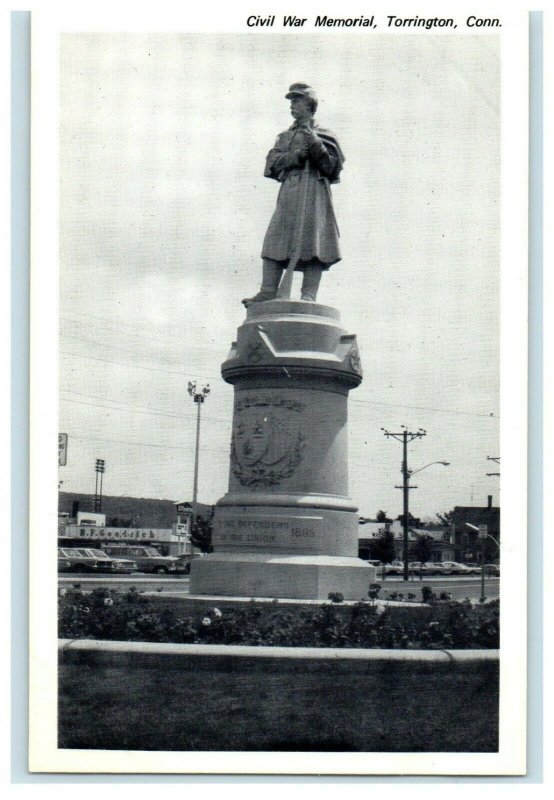 Civil War Soldiers Memorial Torrington Connecticut CT Unposted Postcard 