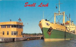 Massena NY~St Lawrence Seaway-Bertrand H Snell Lock~Sailors on Ship Deck~1968 PC