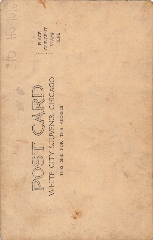 H99/ Chicago Illinois RPPC Postcard c1910 White City Amusement Auto 50