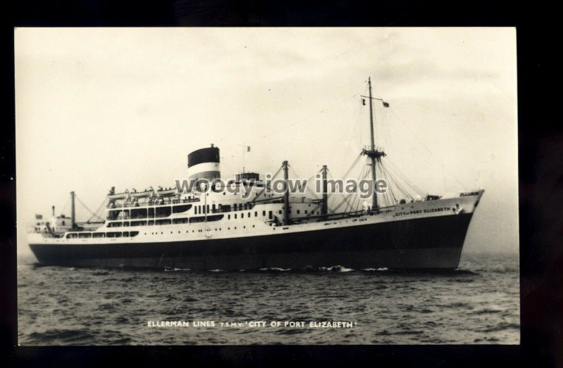 ca0260 - Ellerman Passenger Ship - City of Port Elizabeth ,built 1952 -postcard