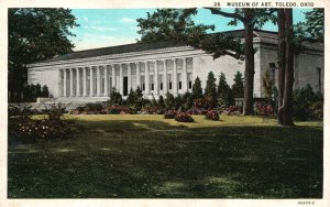 Vintage Postcard 1930 View of The Museum of Art Toledo Ohio OH