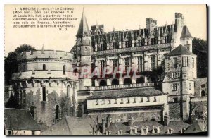 Old Postcard Amboise Chateau