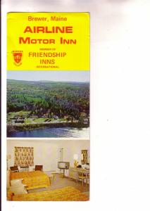 Beach, Bedroom, Map, Airline Motor Inn, Friendship, Brewer. Maine, .Oversize