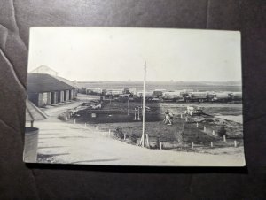 Mint 1916 RPPC Postcard Cars Automobile Transport Trucks Military