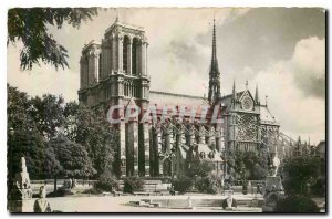Old Postcard Paris General view of Notre Dame