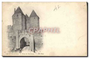 Postcard Old Cite Carcassonne Porte de Narbonne