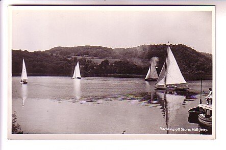 Real Photo, Yachting Off Storrs Hall Jetty England,