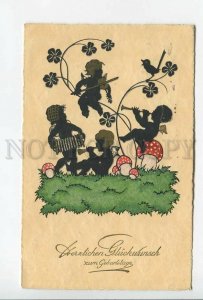 3177304 SILHOUETTE Angels ELF Musician MUSHROOM Vintage PC