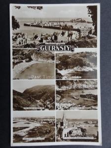 Channel Islands: Guernsey 7 Image Multiview c1950's RP