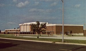 High School - Plymouth, Wisconsin Postcard