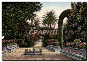 Old Postcard Alcazar Sevilla Jardines