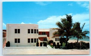 HOLLYWOOD BEACH, Florida FL ~ Art Deco TWIN TOWERS APARTMENTS c1950s Postcard