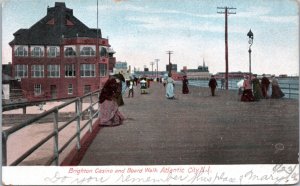 Postcard NJ Atlantic City - Brighton Casino and Board Walk